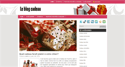 Desktop Screenshot of leblogcadeau.com